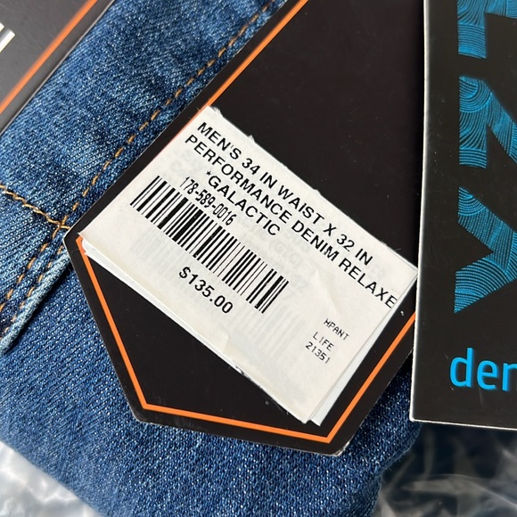 DUER Men’s Performance Denim Athletic Straight Heritage Rinse Size 34 x 32 - NWT - Picture 9 of 9